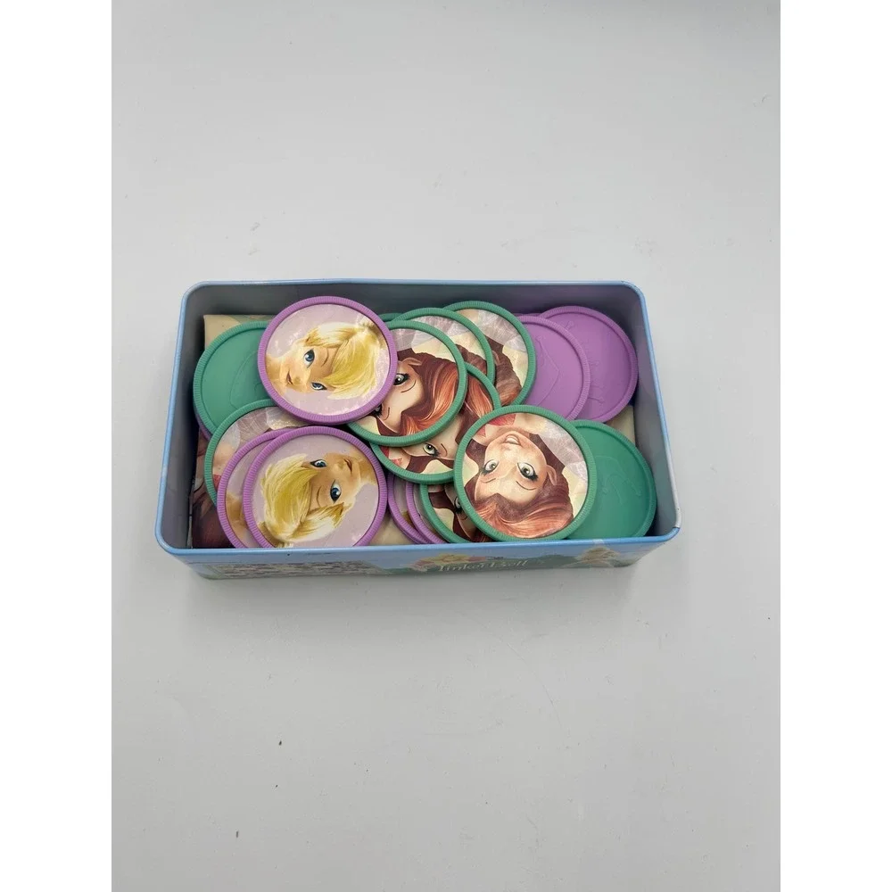 Disney Fairies Tinker Bell Checkers Game in Collector Tin Cardinal 17194